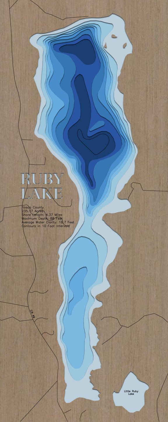 Ruby Lake in Itasca County, Minnesota