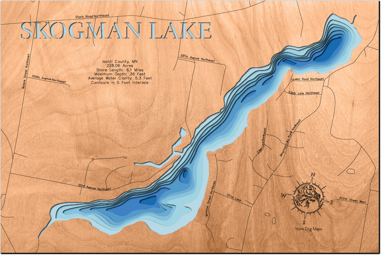 Skogman Lake in Isanti County, MN