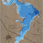 3d Depth Map of Waco Lake in McLennon County, TX