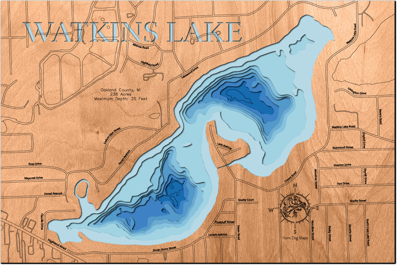 Watkins Lake in Oakland County, MI