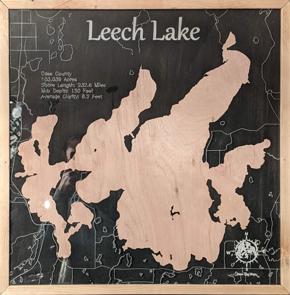 Flat Lake Maps - Leech Lake